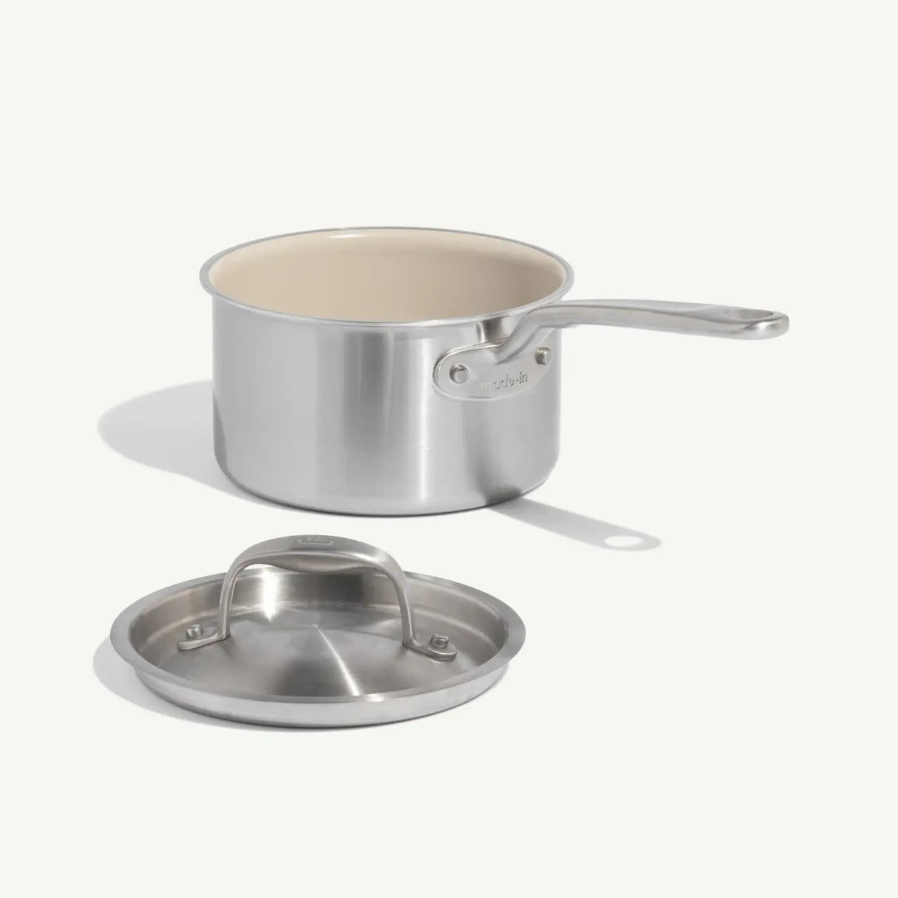 MADE IN® CeramiClad™ Non-stick Saucepan with Lid: 2 QT