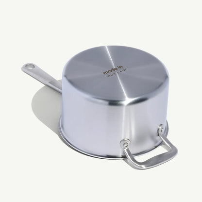 MADE IN® CeramiClad™ Non-stick Saucepan with Lid: 4 QT