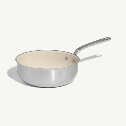 MADE IN® CeramiClad™ Non-stick Saucier with Lid: 3 QT