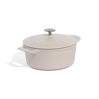 MADE IN® Enameled Cast Iron Round Dutch Oven: 5.5 QT, Antique White