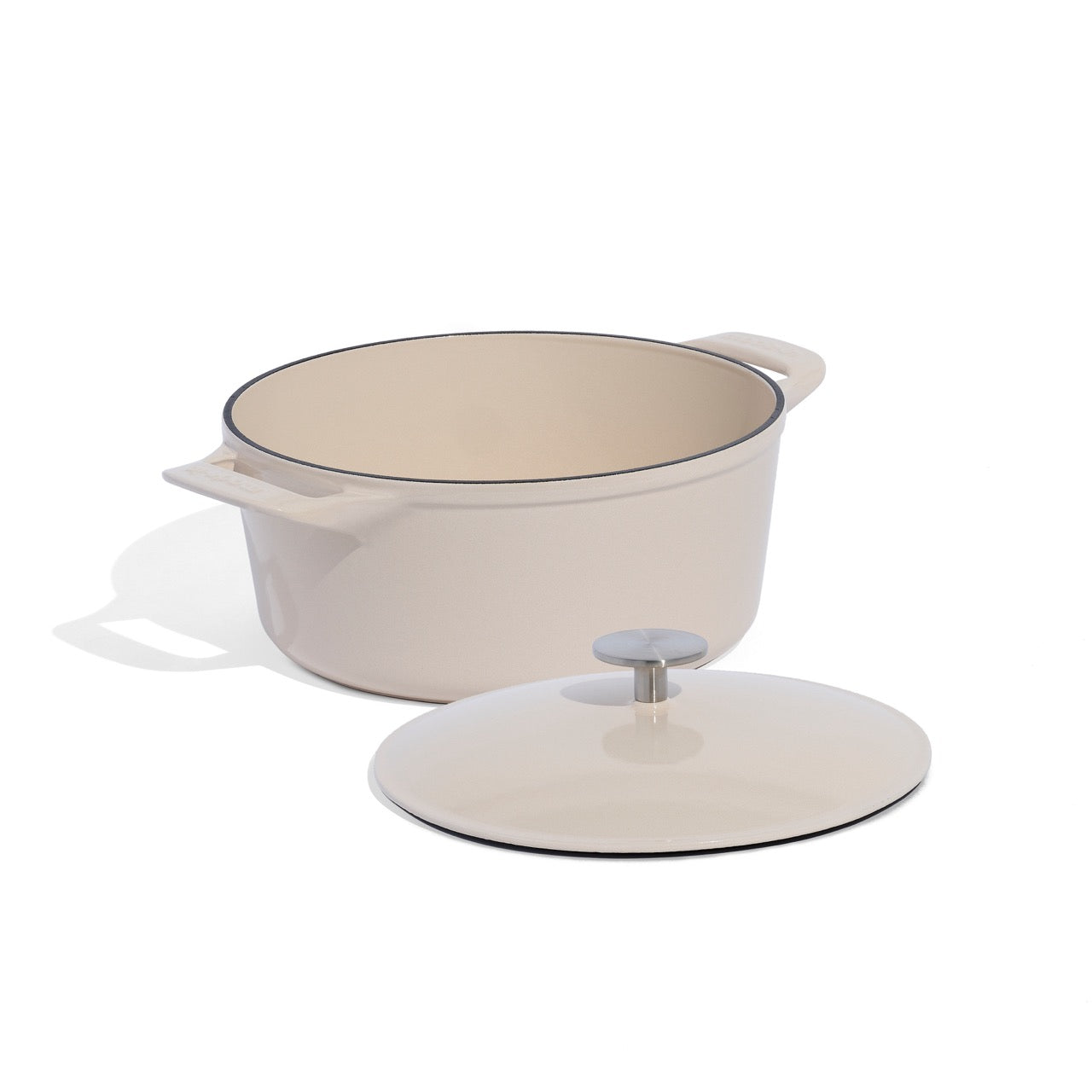 MADE IN® Enameled Cast Iron Round Dutch Oven: 5.5 QT, Antique White