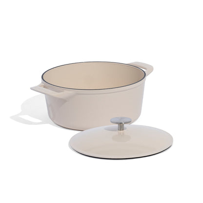 MADE IN® Enameled Cast Iron Round Dutch Oven: 5.5 QT, Antique White