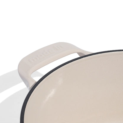 MADE IN® Enameled Cast Iron Round Dutch Oven: 5.5 QT, Antique White