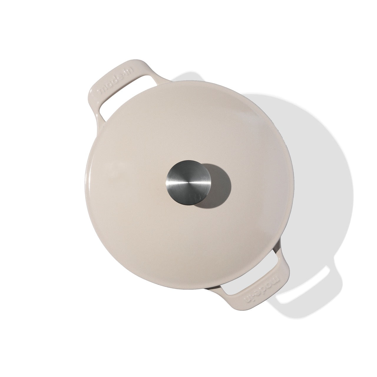 MADE IN® Enameled Cast Iron Round Dutch Oven: 5.5 QT, Antique White