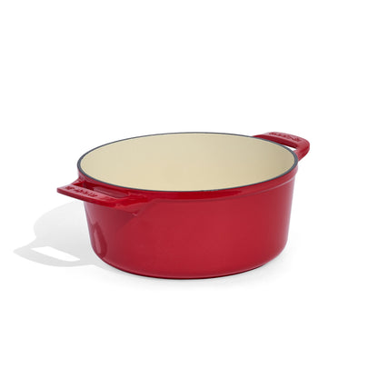 MADE IN® Enameled Cast Iron Round Dutch Oven: 5.5 QT, MADE IN® Red