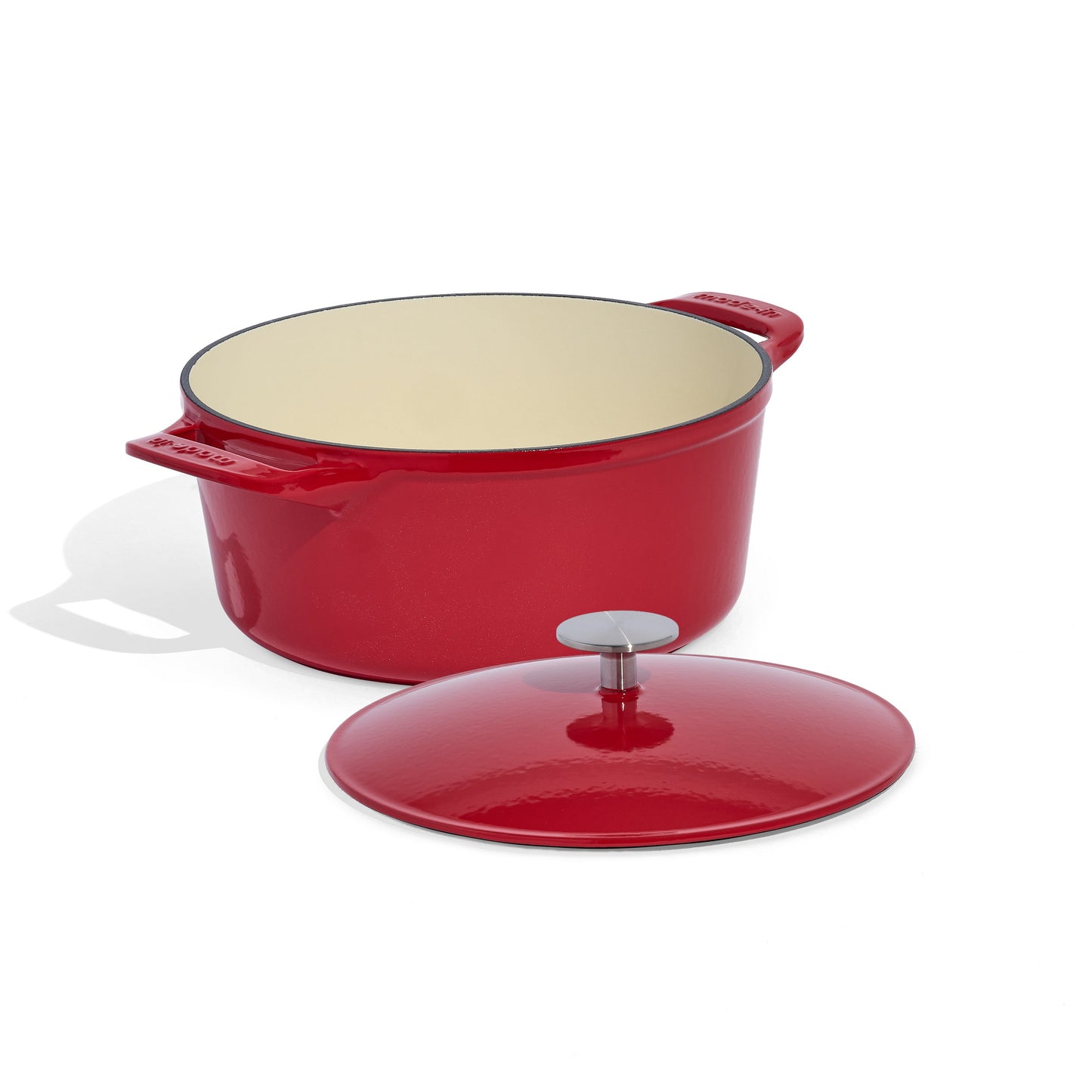 MADE IN® Enameled Cast Iron Round Dutch Oven: 5.5 QT, MADE IN® Red