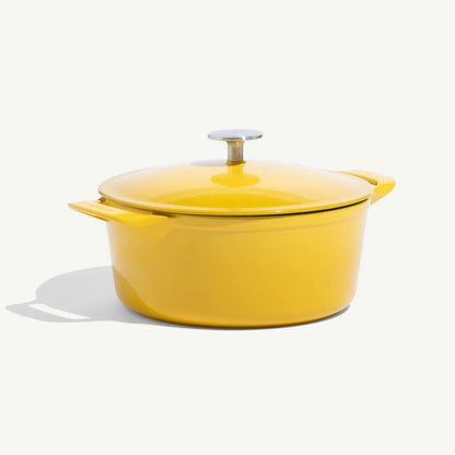 MADE IN® Enameled Cast Iron Round Dutch Oven: 5.5 QT, Marigold Yellow