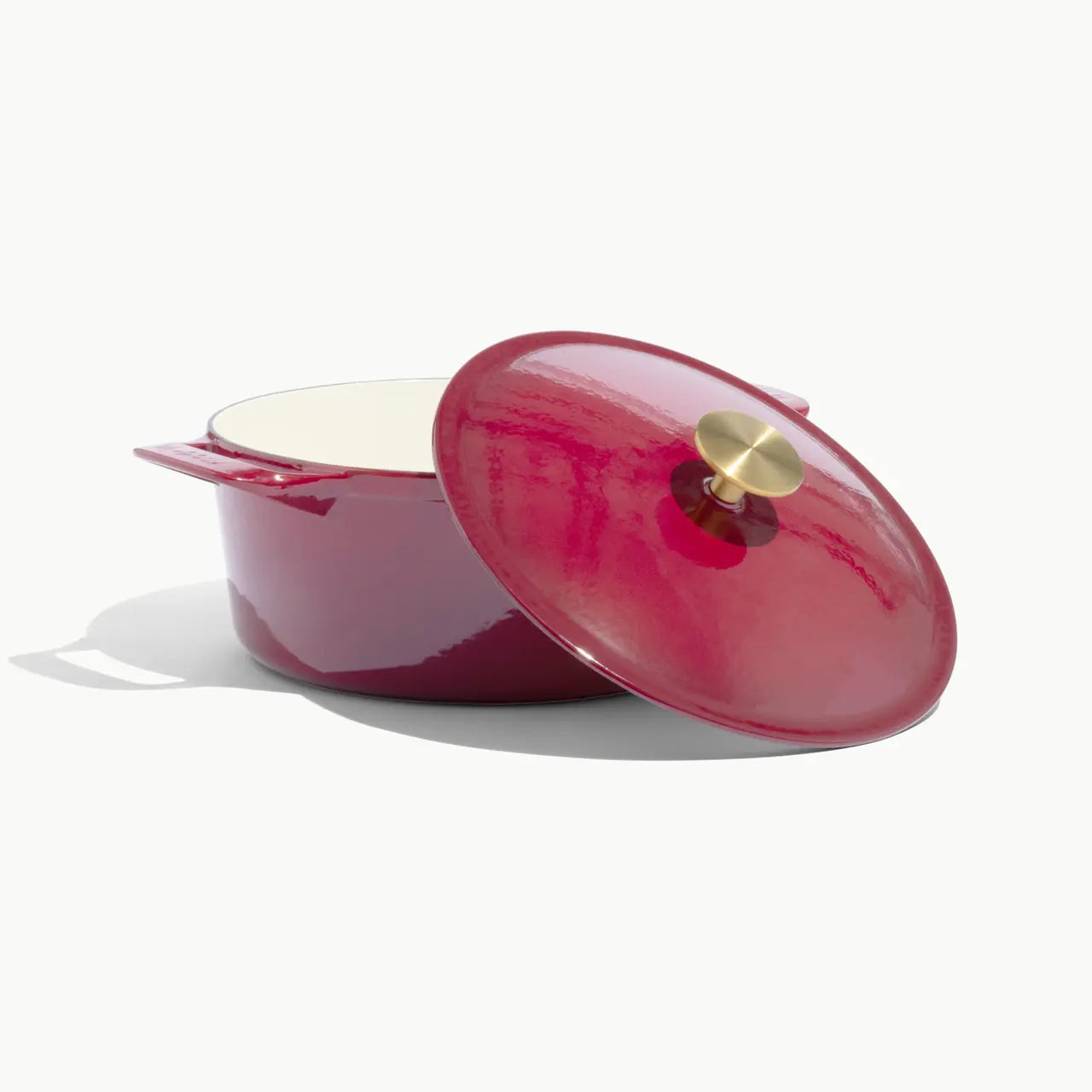 MADE IN® Enameled Cast Iron Round Dutch Oven: 5.5 QT, Ruby Red