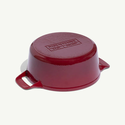 MADE IN® Enameled Cast Iron Round Dutch Oven: 5.5 QT, Ruby Red