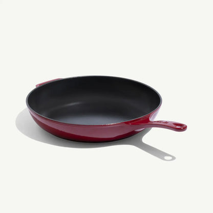 MADE IN® Enameled Cast Iron Skillet: 11.5", Ruby Red
