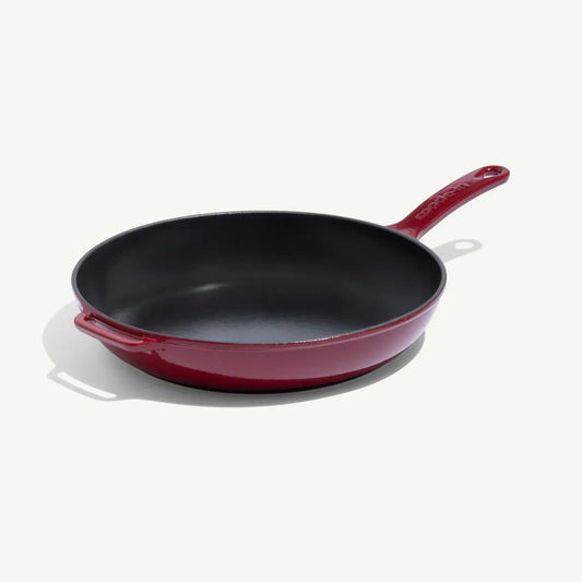 MADE IN® Enameled Cast Iron Skillet: 11.5", Ruby Red