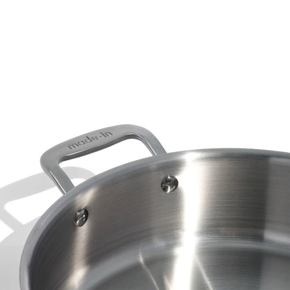 MADE IN® Stainless Clad Rondeau with Lid: 6 QT