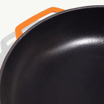 MADE IN® Enameled Cast Iron Skillet: 11.5", Blood Orange