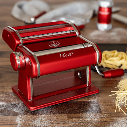 Marcato Atlas 150+ Pasta Machine: Red