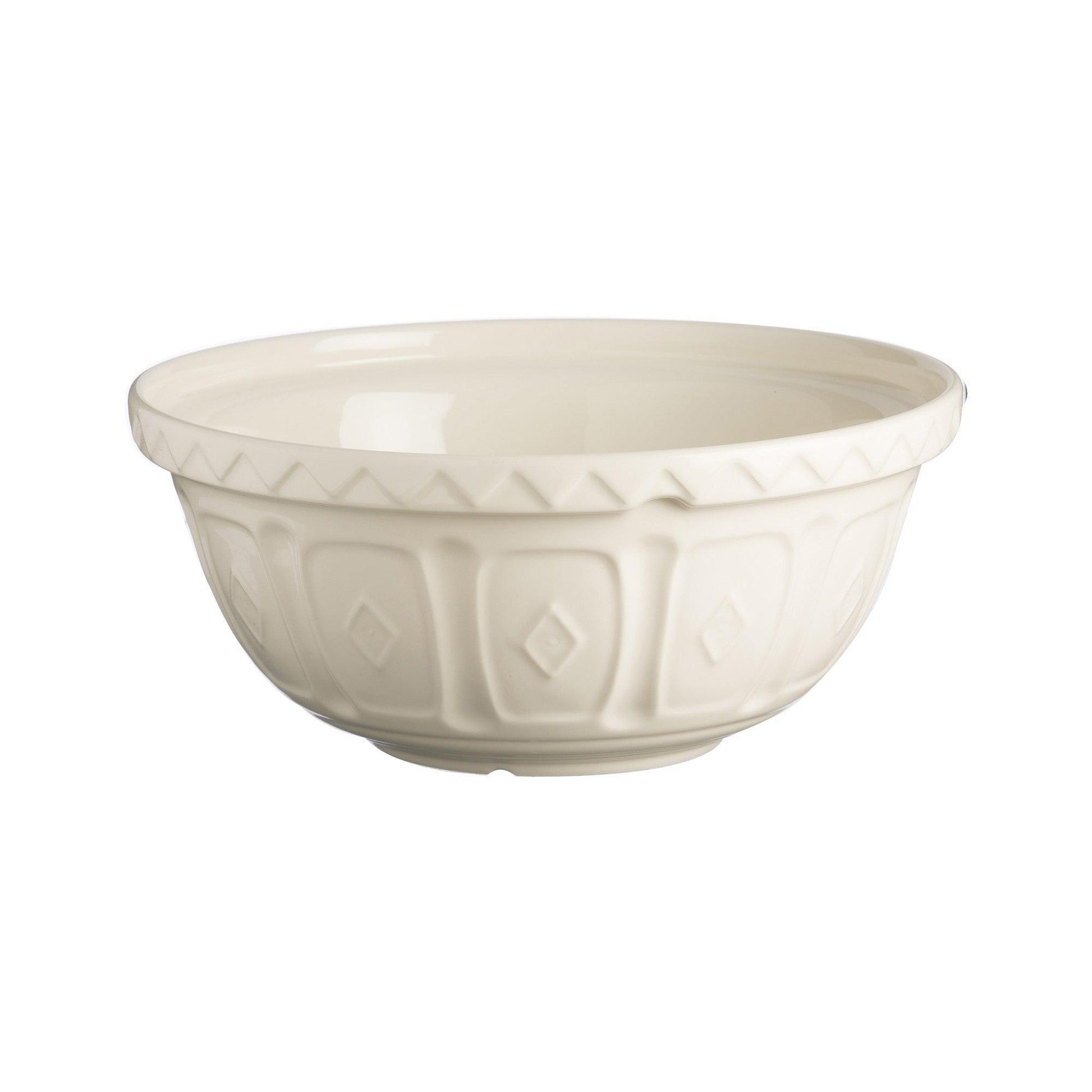 Mason Cash Size 12 Mixing Bowl: Cream