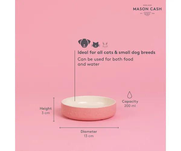 Mason Cash Cat Saucer: 7 oz., Pink