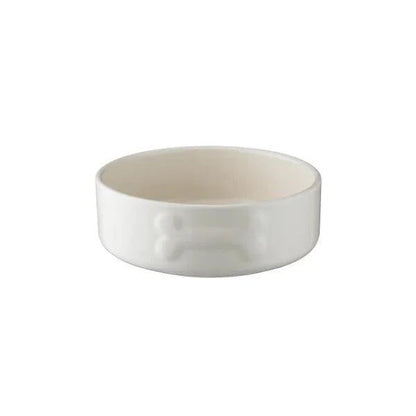 Mason Cash Dog Bowl: 17 oz., Cream