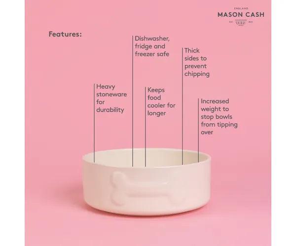 Mason Cash Dog Bowl: 51 oz., Cream