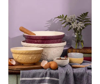 Mason Cash Size 12 Mixing Bowl: Cream, Rose