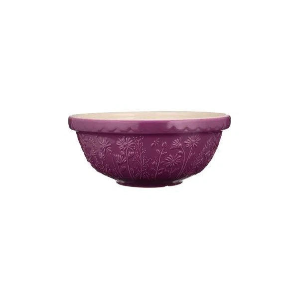 Mason Cash Size 18 Mixing Bowl: Purple, Daisy