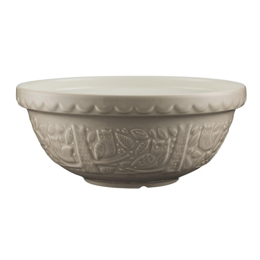 Mason Cash Size 18 Mixing Bowl: Stone, Owl