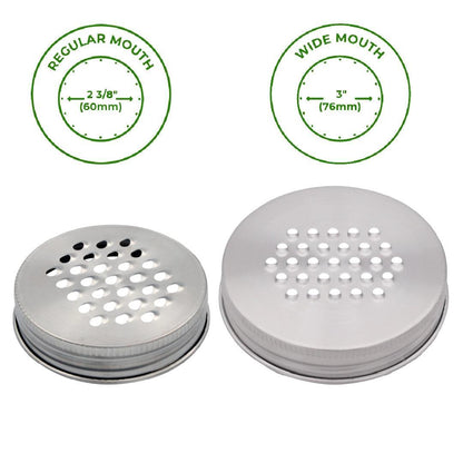 Mason Jar Lifestyle Grater / Shredder Lid: Wide Mouth