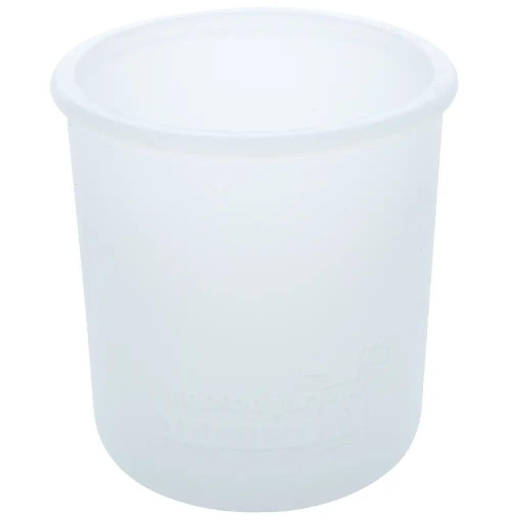 Mason Jar Lifestyle Silicone Sleeve Lids: Wide Mouth Pint, Frost