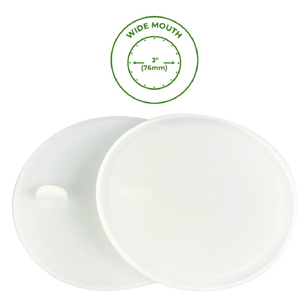 Mason Jar Lifestyle Silicone Sealing Lid Liners: Wide Mouth