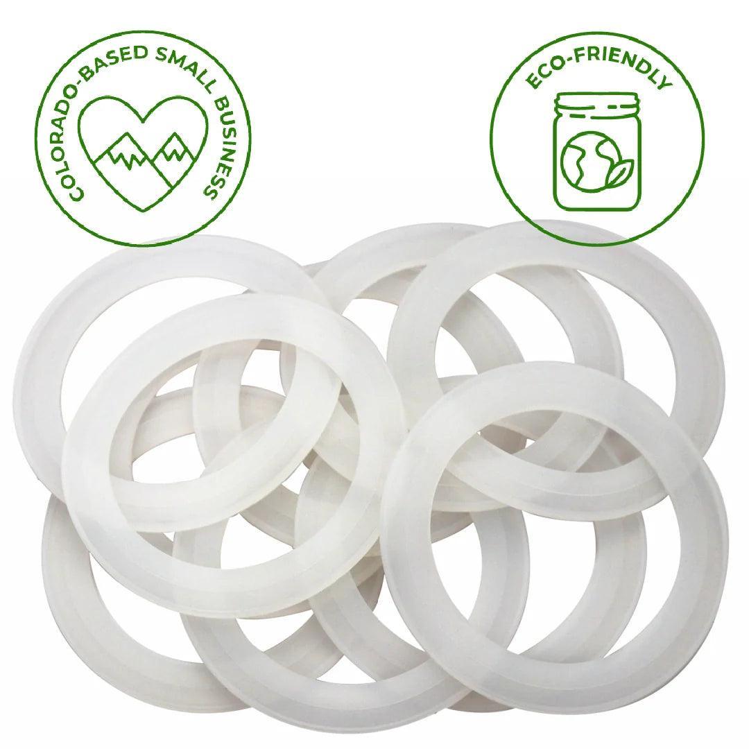 Mason Jar Lifestyle Silicone Sealing Rings: Wide Mouth