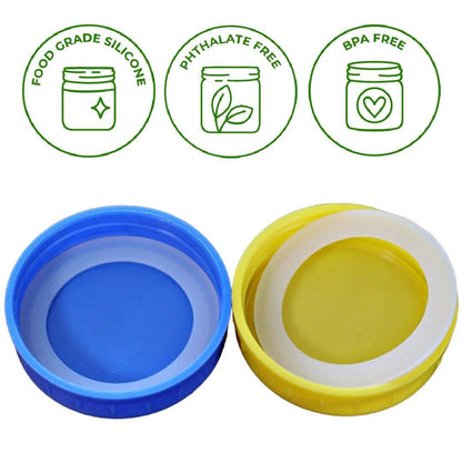 Mason Jar Lifestyle Silicone Sealing Rings: Wide Mouth