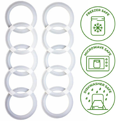 Mason Jar Lifestyle Silicone Sealing Rings: Wide Mouth