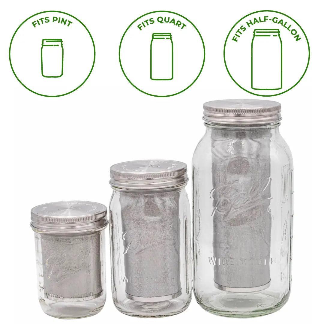 Mason Jar Lifestyle Cold Brew Coffee & Tea Maker: Half Gallon