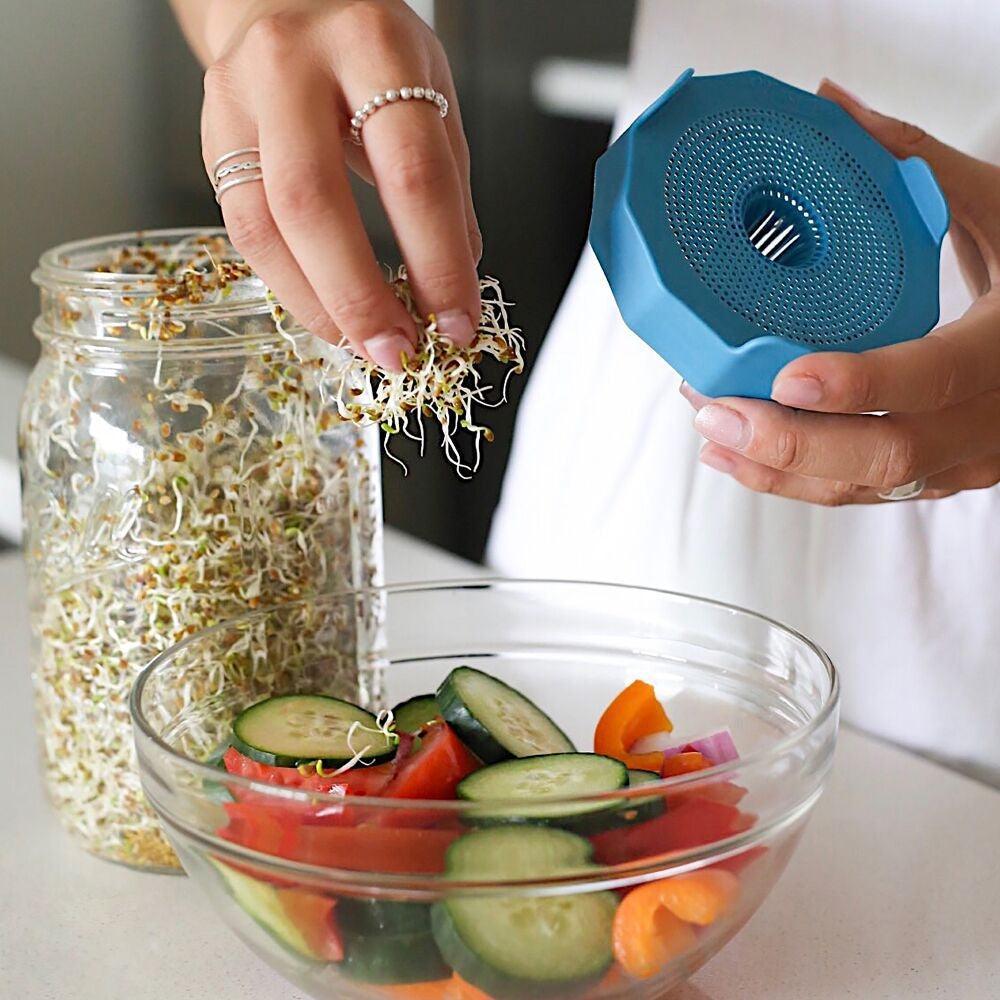 MasonTops Wide Mouth Bean Screen Sprouting Lids