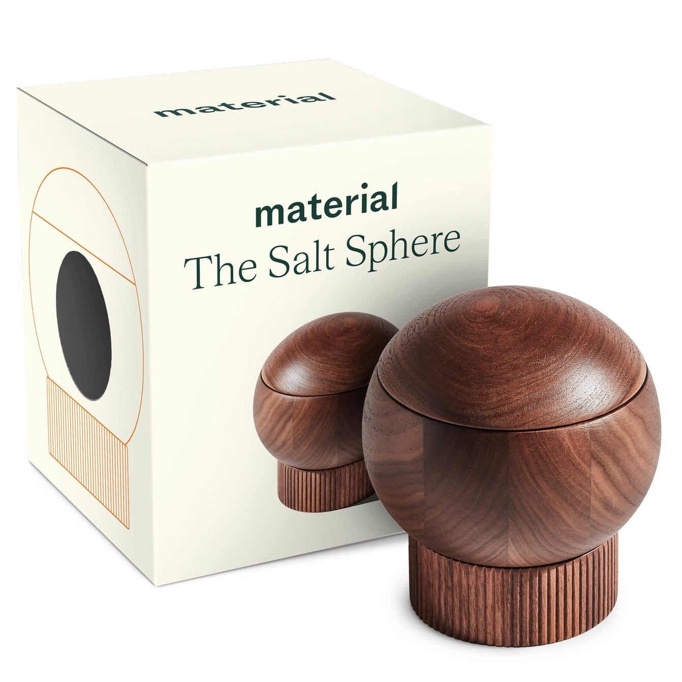 Material Kitchen Salt Sphere: Walnut