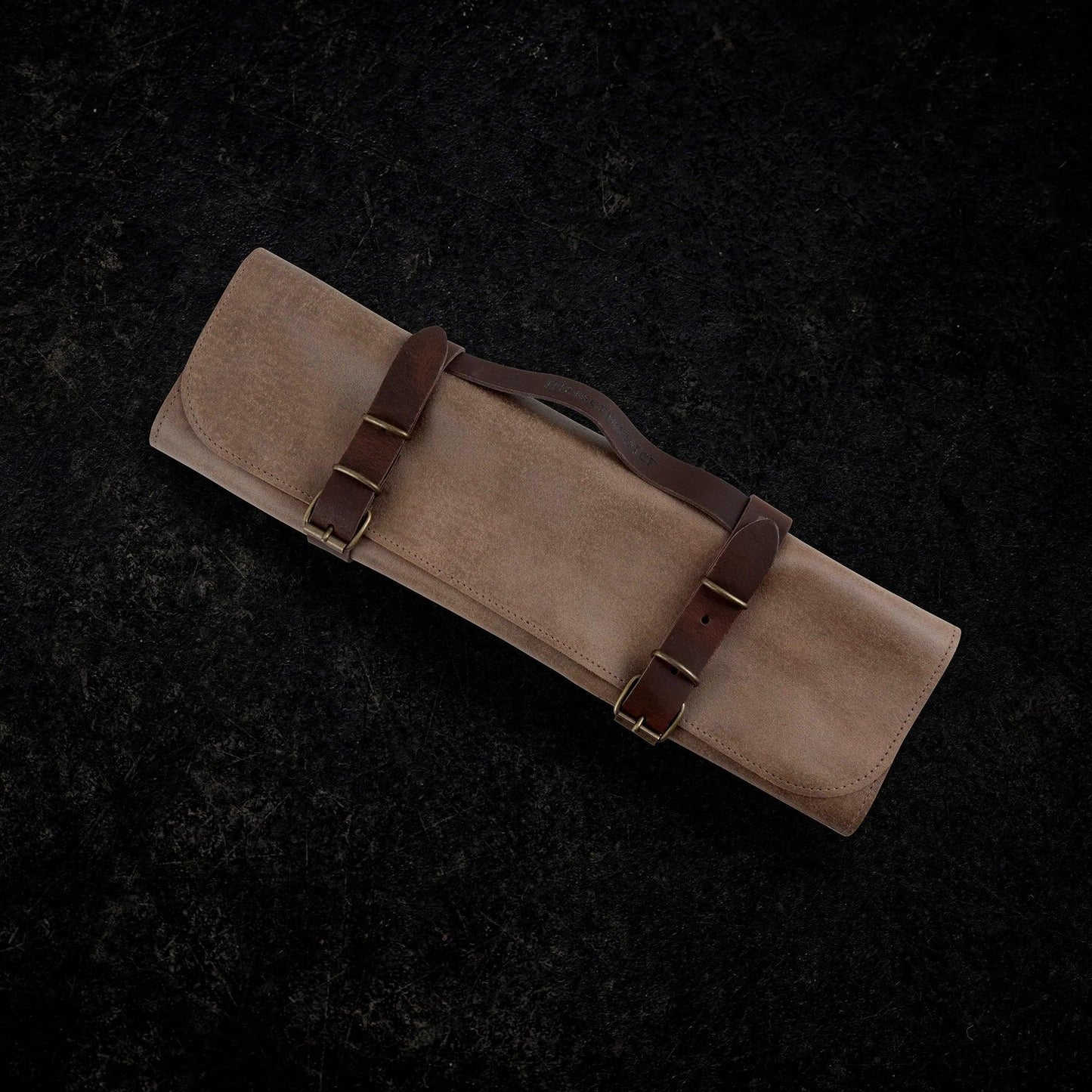 Messermeister Leather Knife Roll: 7 Pocket, Sand