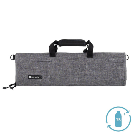 Messermeister Knife Roll: 8 Pocket, Heather Gray