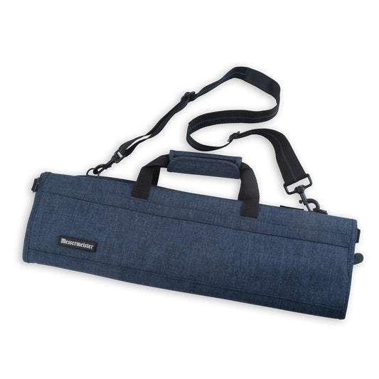 Messermeister Knife Roll: 8 Pocket, Heather Navy