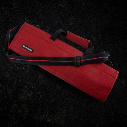 Messermeister Knife Roll: 8 Pocket, Heather Red