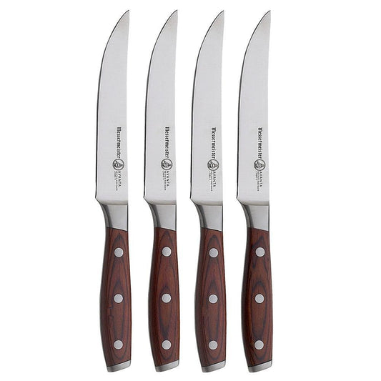 Messermeister Avanta Steak Knife Set: Pakkawood