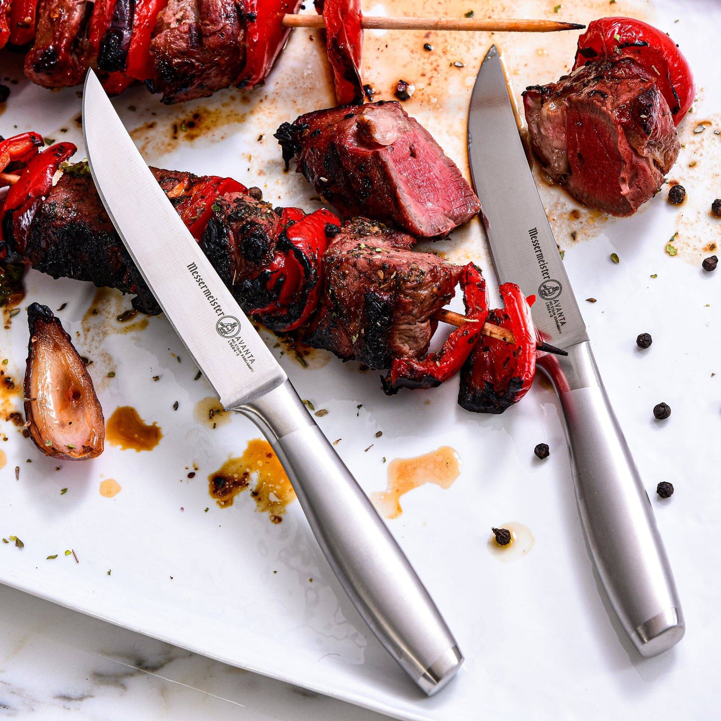 Messermeister Avanta Steak Knife Set: Stainless