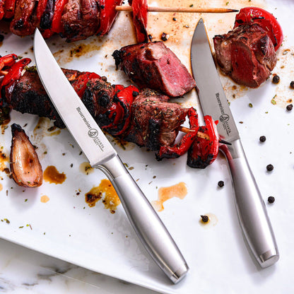 Messermeister Avanta Steak Knife Set: Stainless