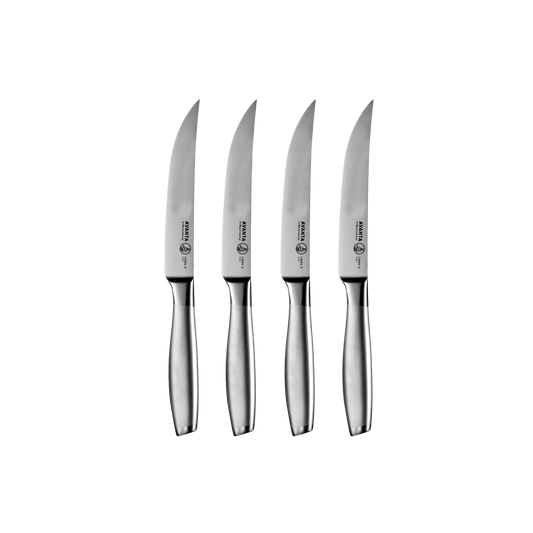Messermeister Avanta Steak Knife Set: Stainless