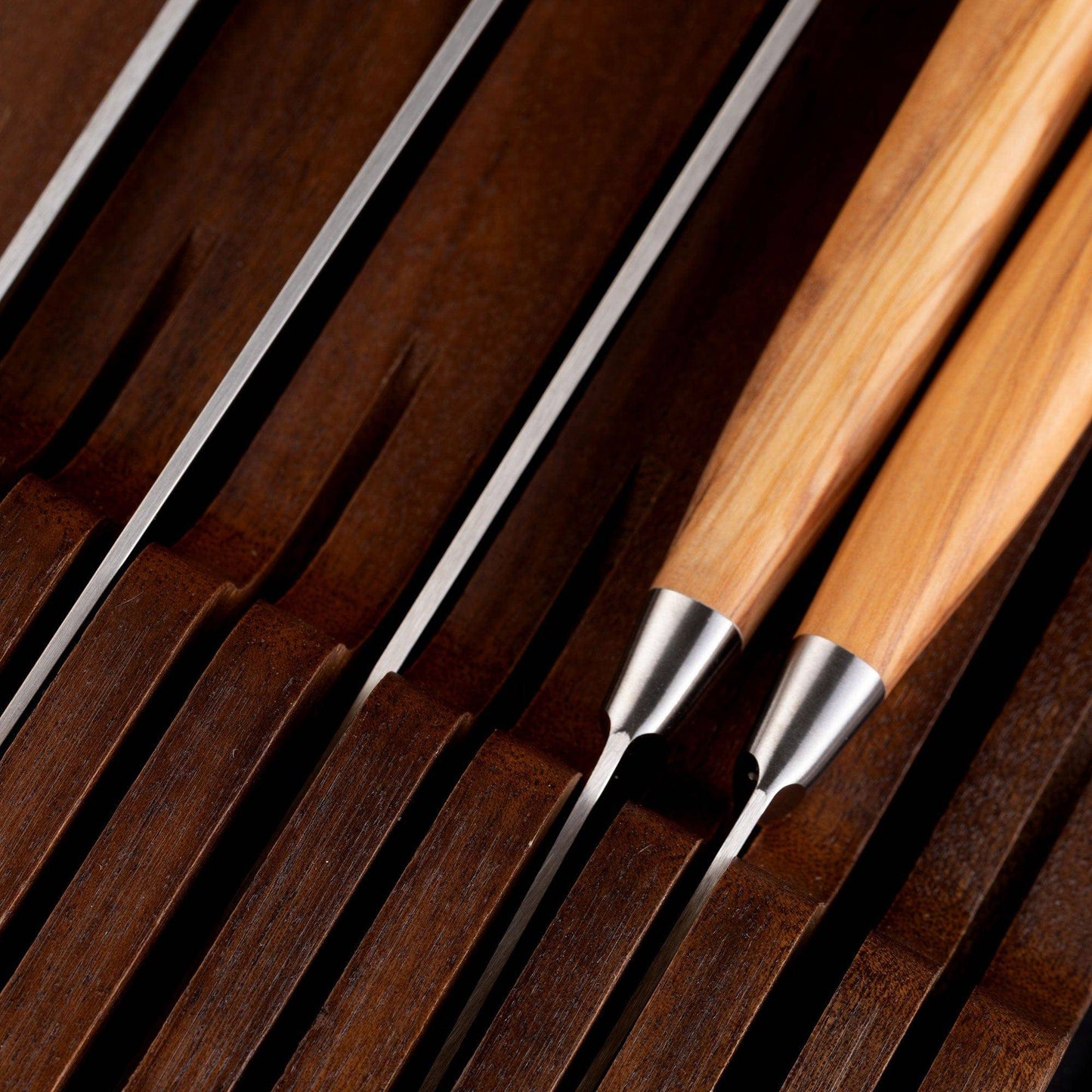 Messermeister In-Drawer Knife Holder: 11-Slot, Acacia