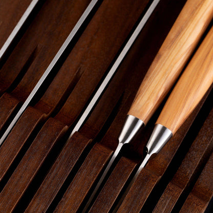 Messermeister In-Drawer Knife Holder: 11-Slot, Acacia