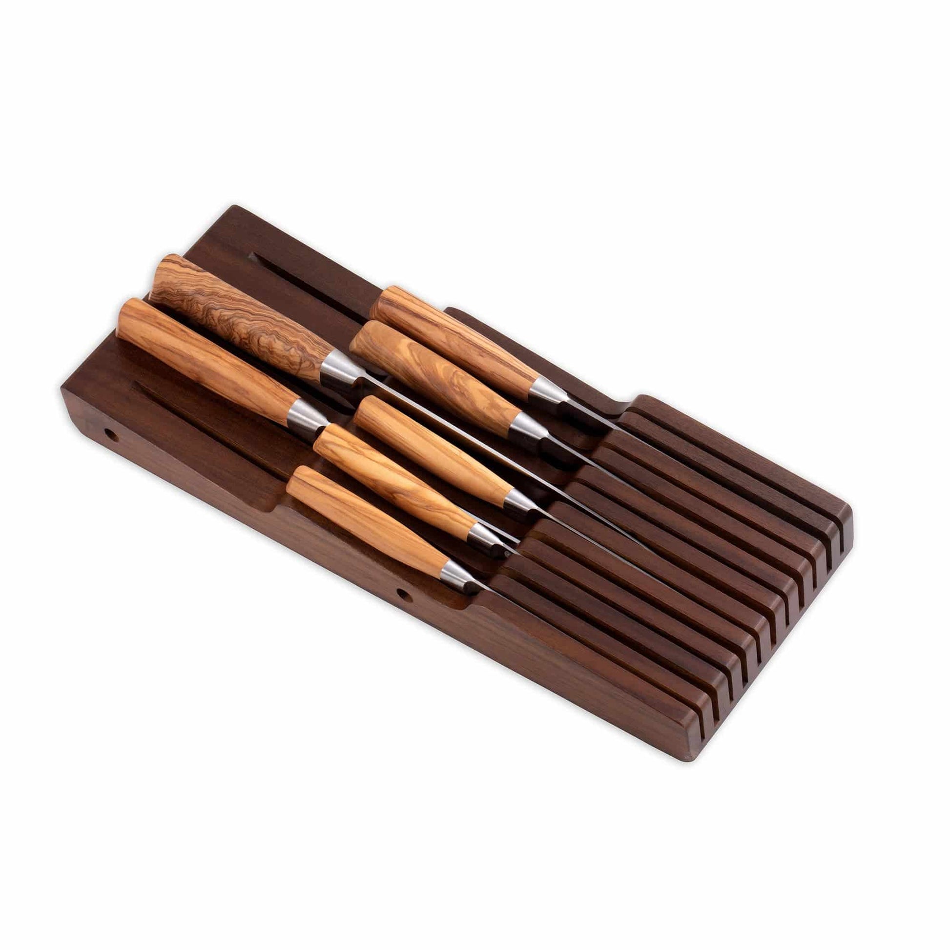 Messermeister In-Drawer Knife Holder: 11-Slot, Acacia