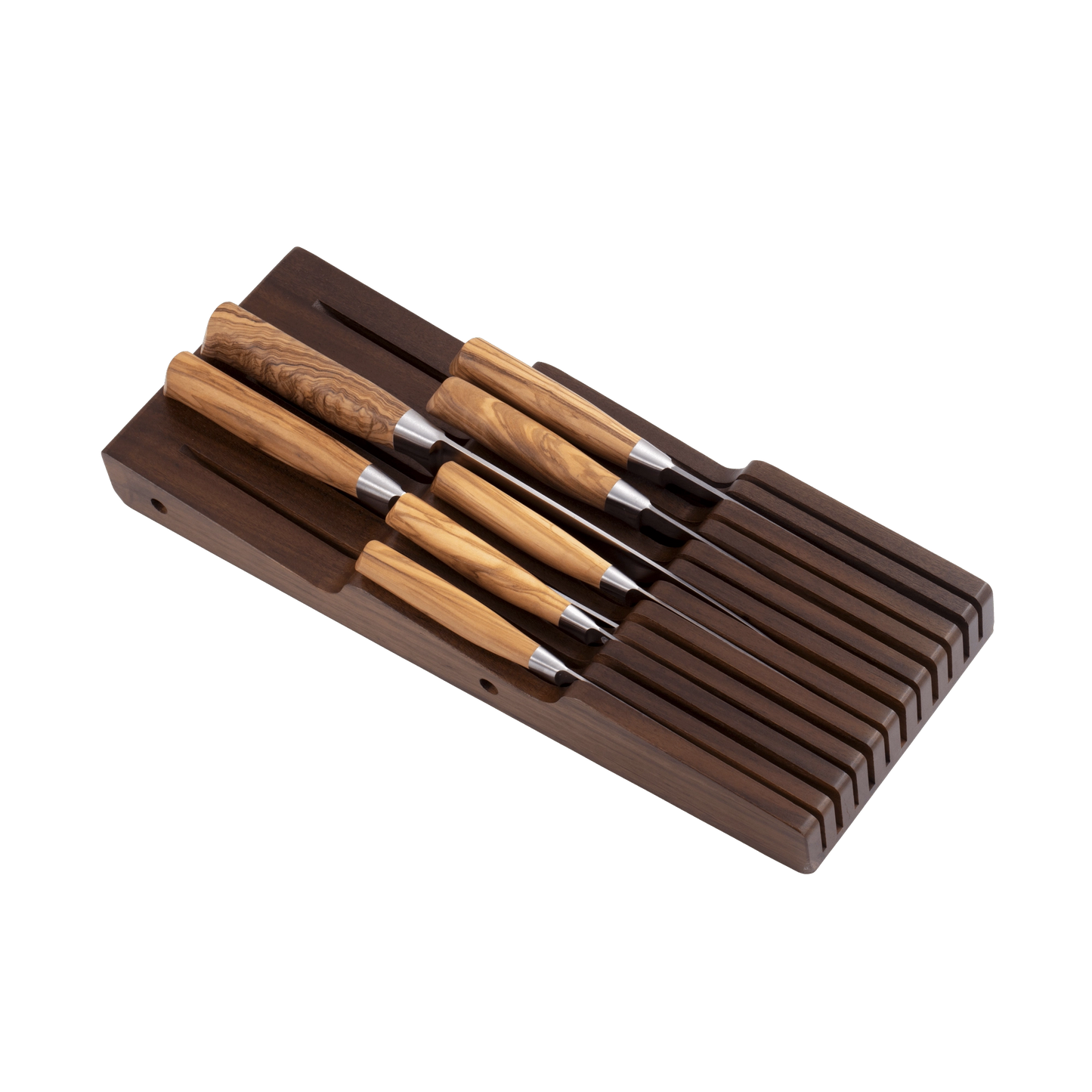 Messermeister In-Drawer Knife Holder: 11-Slot, Acacia