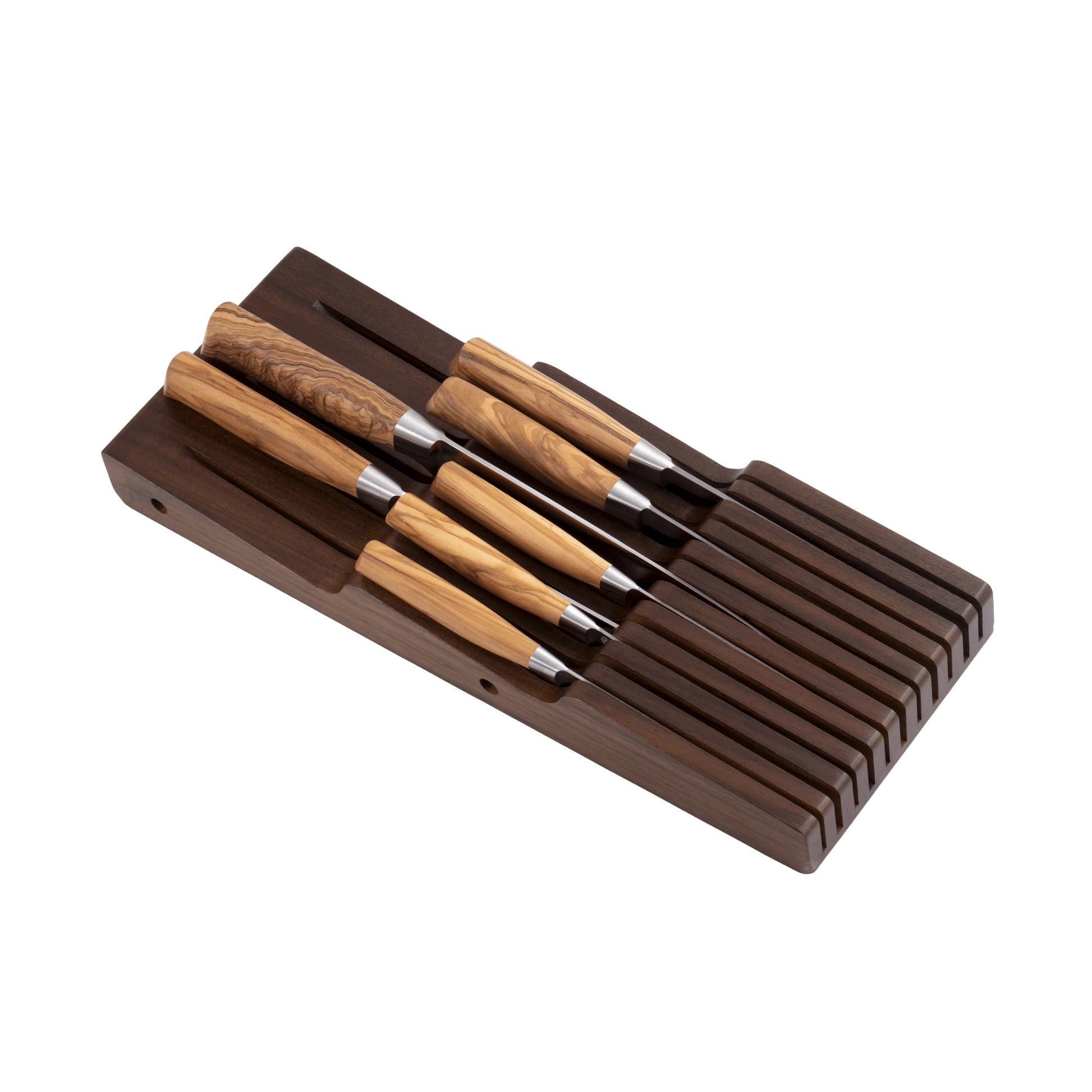 Messermeister In-Drawer Knife Holder: 11-Slot, Acacia