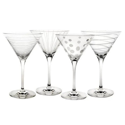 Mikasa Cheers Martini Glasses (Set of 4): 10 oz