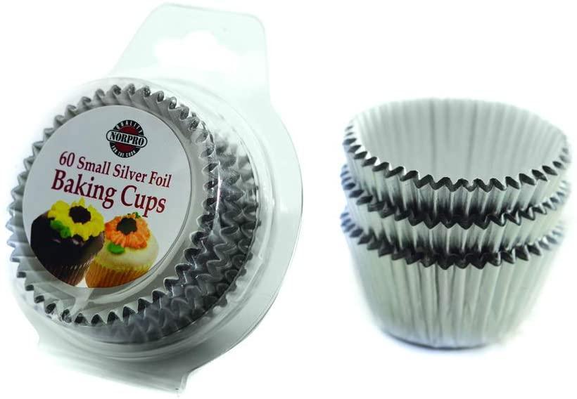NorPro Baking Cups: Small, Silver Foil