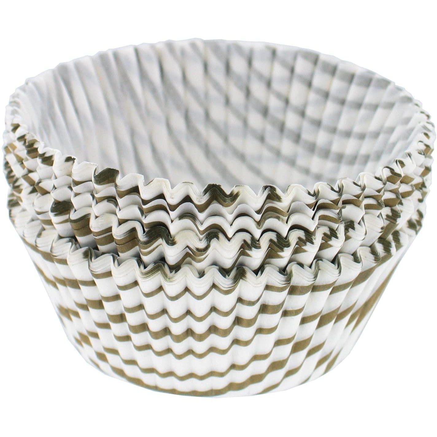 NorPro Baking Cups: Standard, Gold Swirl